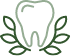 Icon of a tooth in garlands