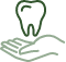 Icon of a hand holding a tooth