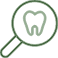 Icon of a tooth in garlands